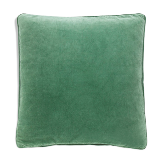 Velvet cushion, green