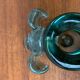 Bougeoirs animaux en verre africain fabriqués à la main vintage de Ngwenya Glass, lot de 2
