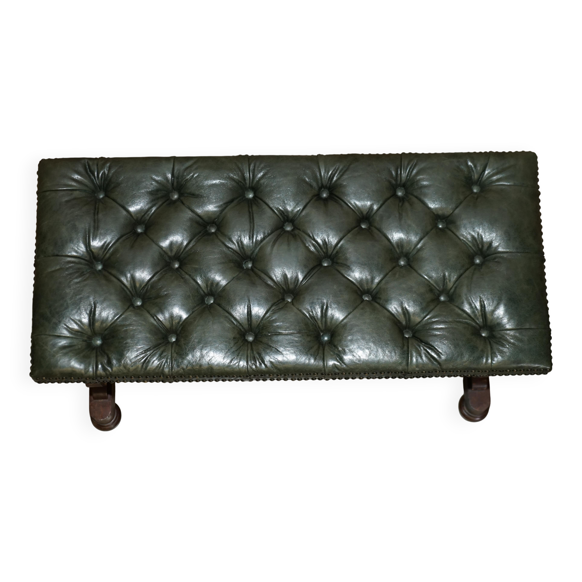 Victorian Chesterfield leather sofa