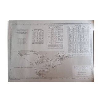 Navy chart Nº 6251 “RADIO SIGNALS MAP – THE CHANNEL AND WESTERN LANDING”