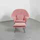 Womb Chair 1st edition by Eero Saarinen, Knoll circa 1948.