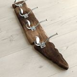 Driftwood wall coat rack