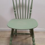 Olive green patinated bar chair