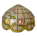 Flower suspension in mother-of-pearl and brass 48 cm