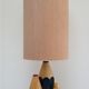 Lamp foot three pencils wood beech vintage 80s