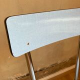 Chaise formica bleue