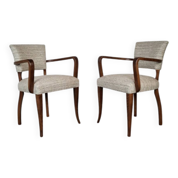 Pair of bridge armchairs, 1950