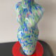 Large Murano Vase Woman Bust Vintage