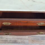 Pair of 1960s bedside tables with marble