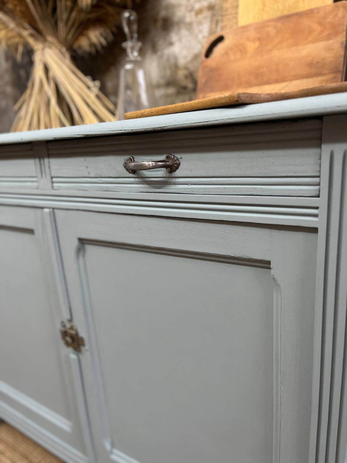 Waterfall blue Parisian sideboard