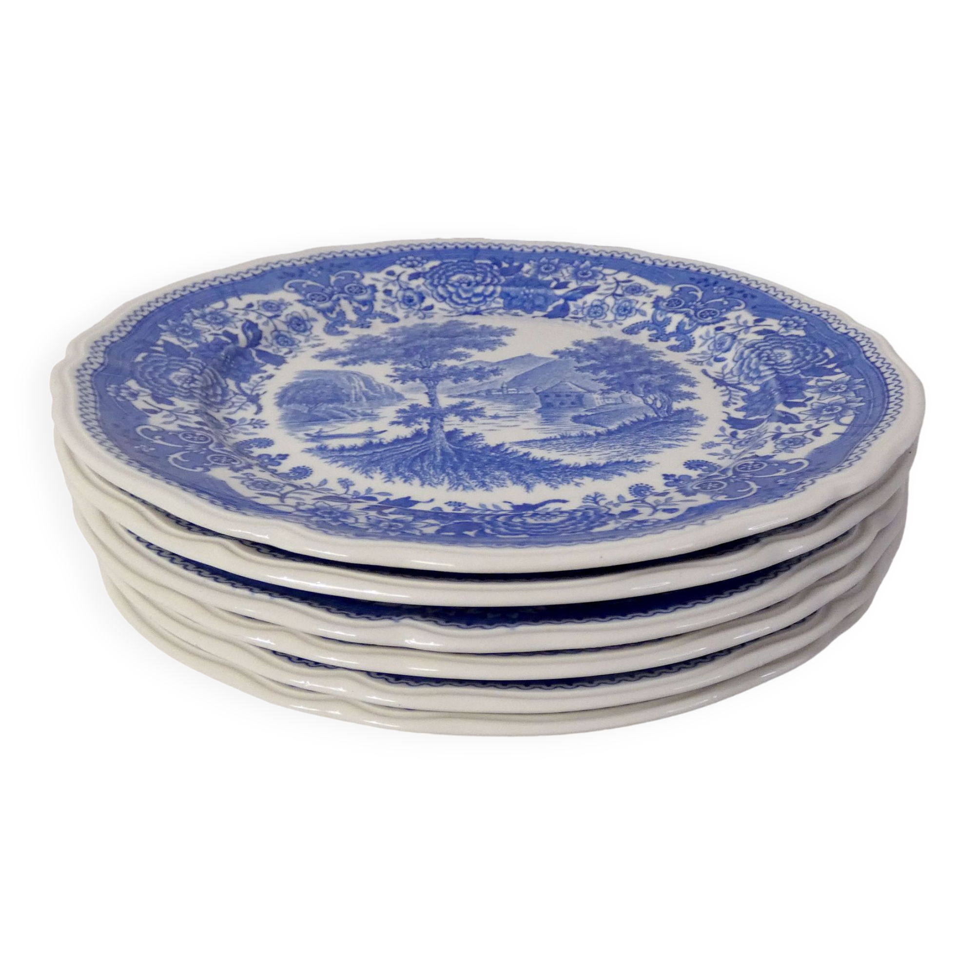 6 dessert plates Villeroy & Boch Germany Burgenland TBE