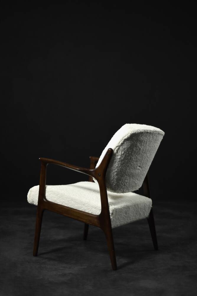 Vintage Scandinavian modern lounge chair in teak Domus by Inge Andersson for Bröderna Andersson.