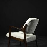 Fauteuil lounge vintage scandinave moderne en teck Domus par Inge Andersson pour Bröderna Andersson