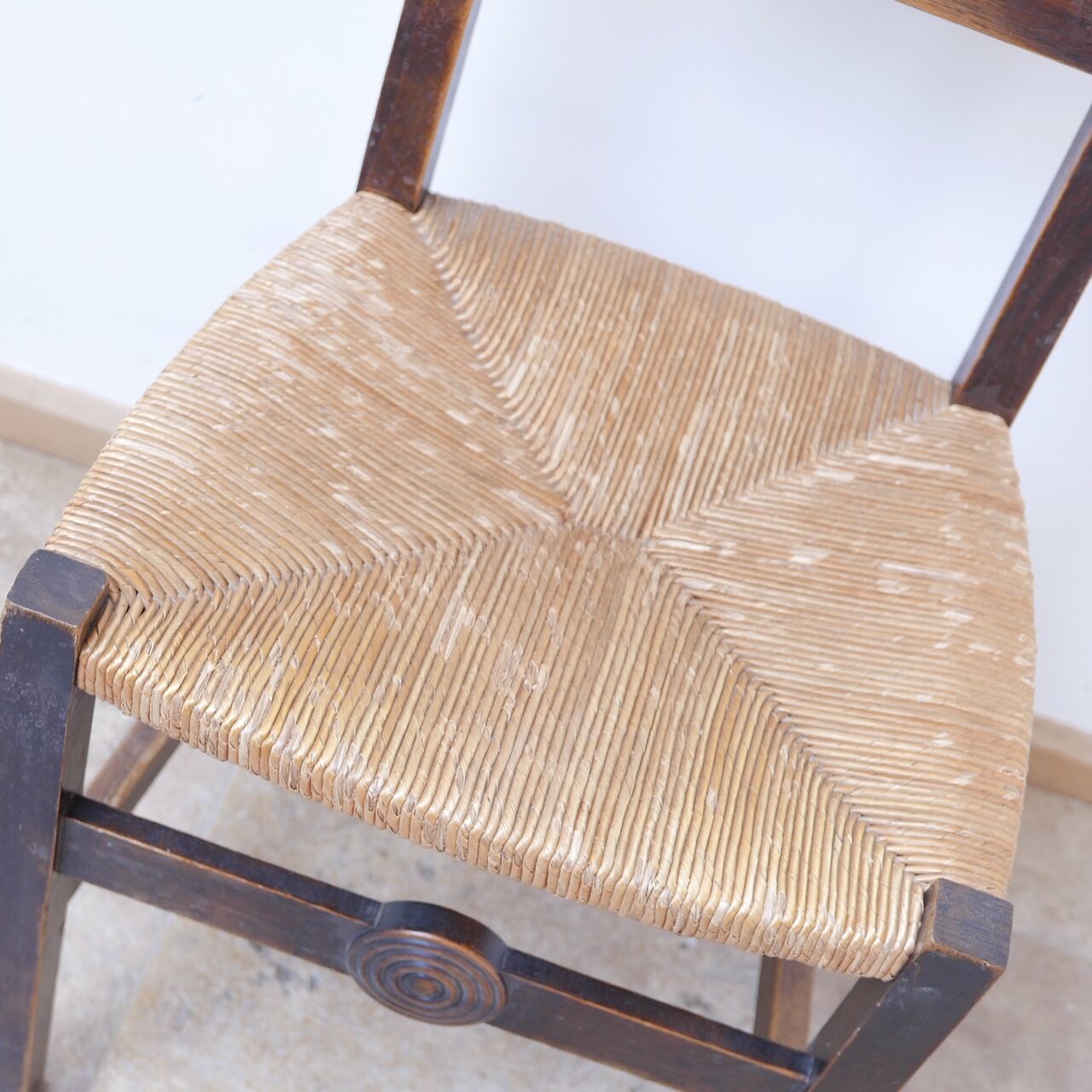 Set of six french mid-century dining chairs