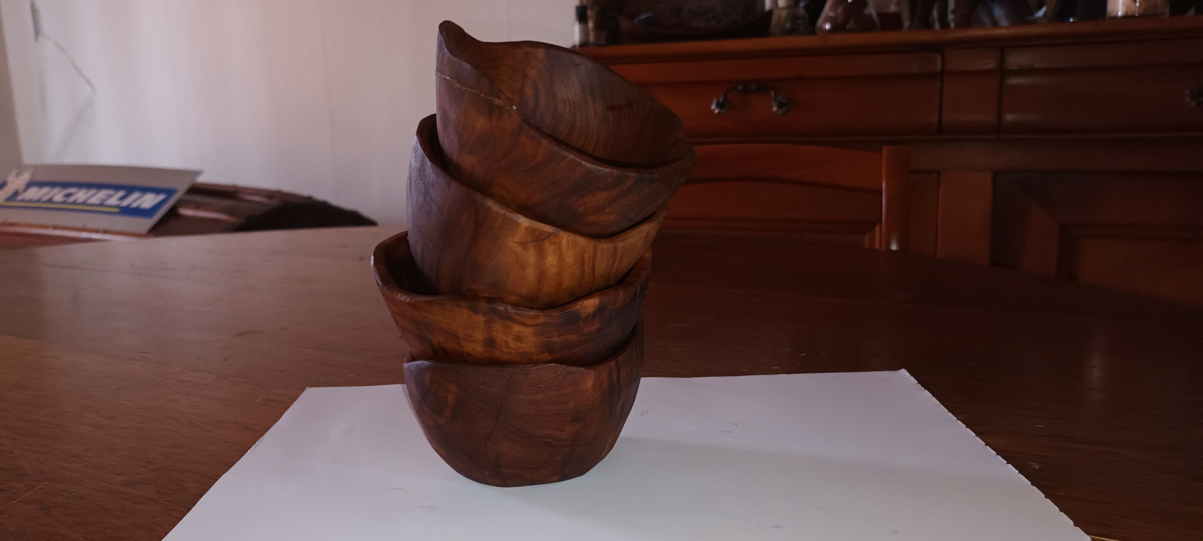 Olive wood cups