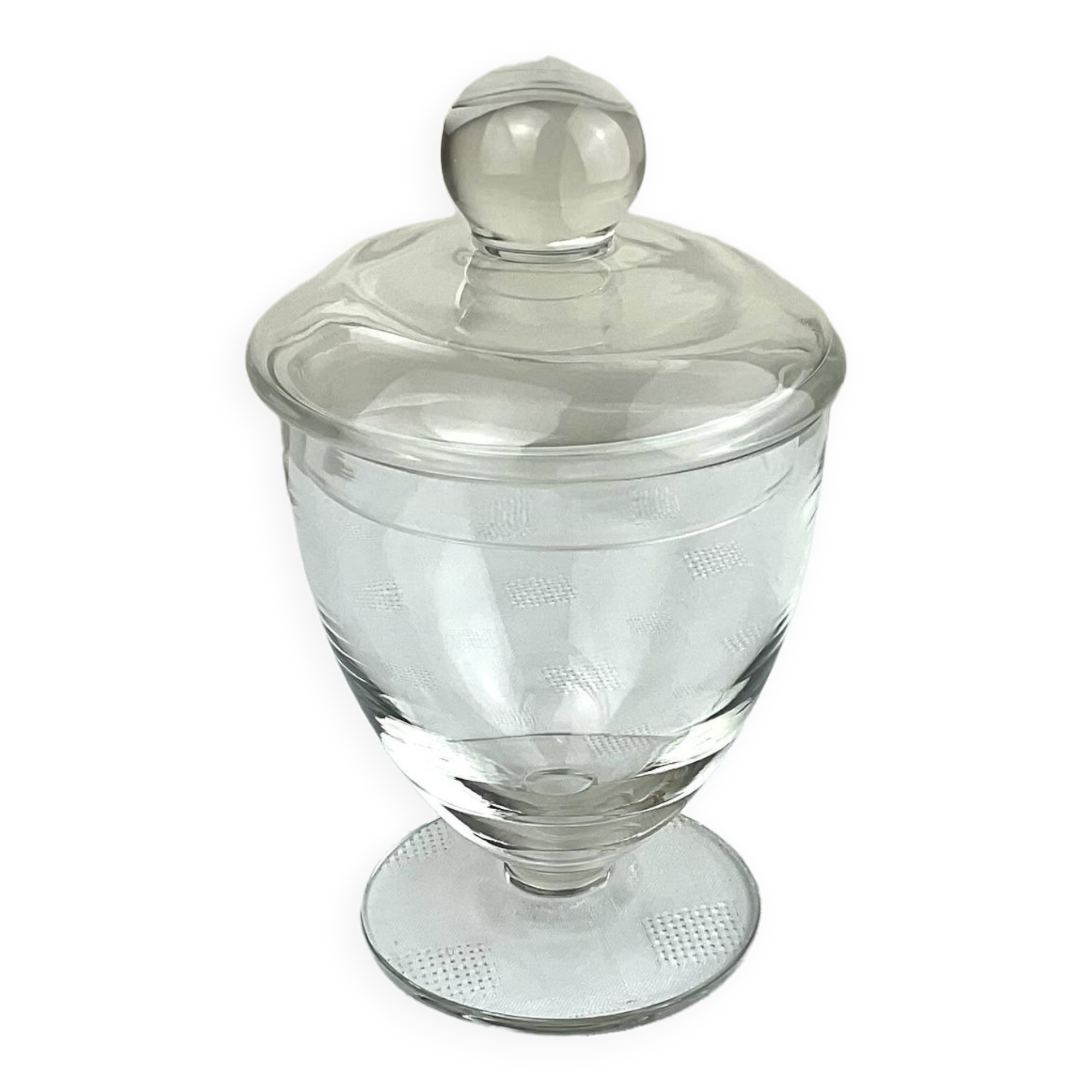 Glass chalice candy box