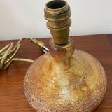 Vallauris stoneware lamp, signed Sesame