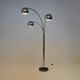3-arm floor lamp in chromed metal, 1970s