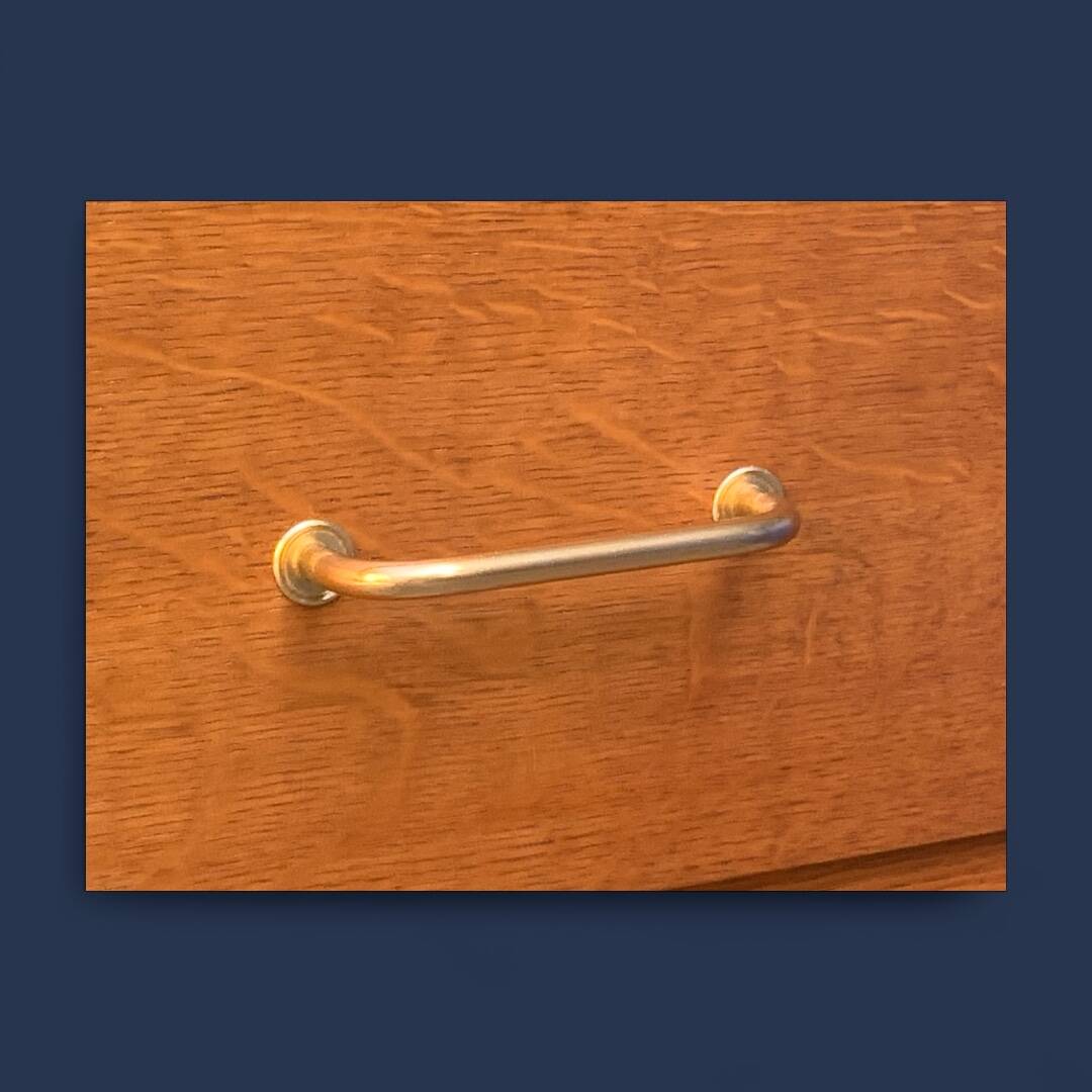 Vintage chest of drawers with oak compass legs, 1950s