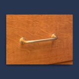 Vintage chest of drawers with oak compass legs, 1950s