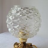 Bronze and glass lamp