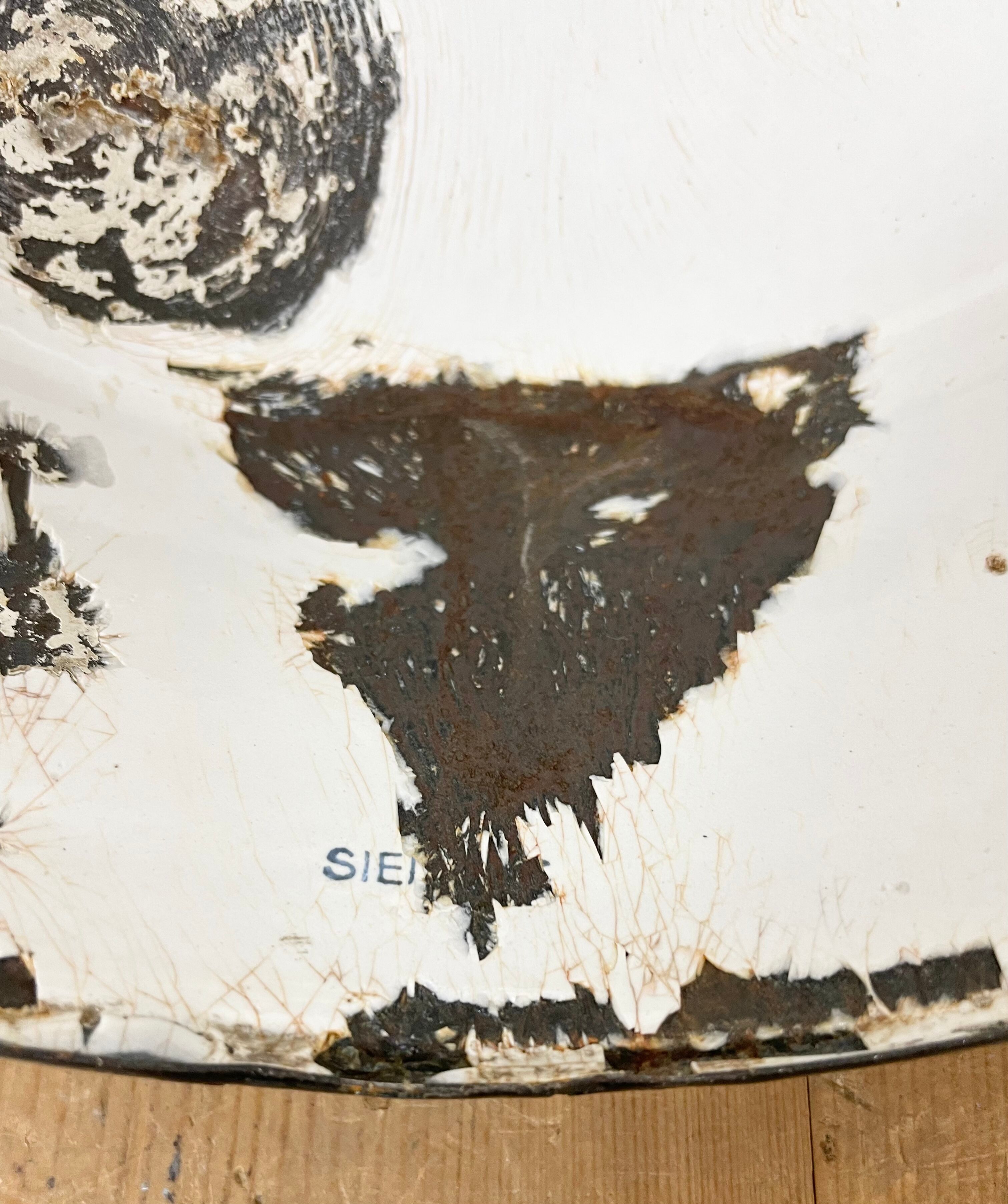 Industrial grey enamel pendant lamp from siemens, 1950s