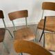 Set of 10 industrial chairs