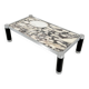Table basse postmoderne en marbre Calacatta Violetta, 1980