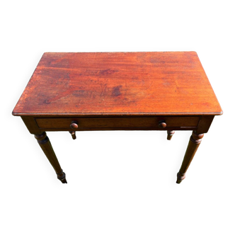 Bureau table Louis Philippe bois fonce