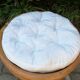 Pouf vintage en rotin et bambou