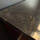 Empire style chest of drawers with 3 drawers and marble top - solid mahogany