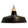 Lampe à suspension noire, design danois, années 1960, production : Danemark