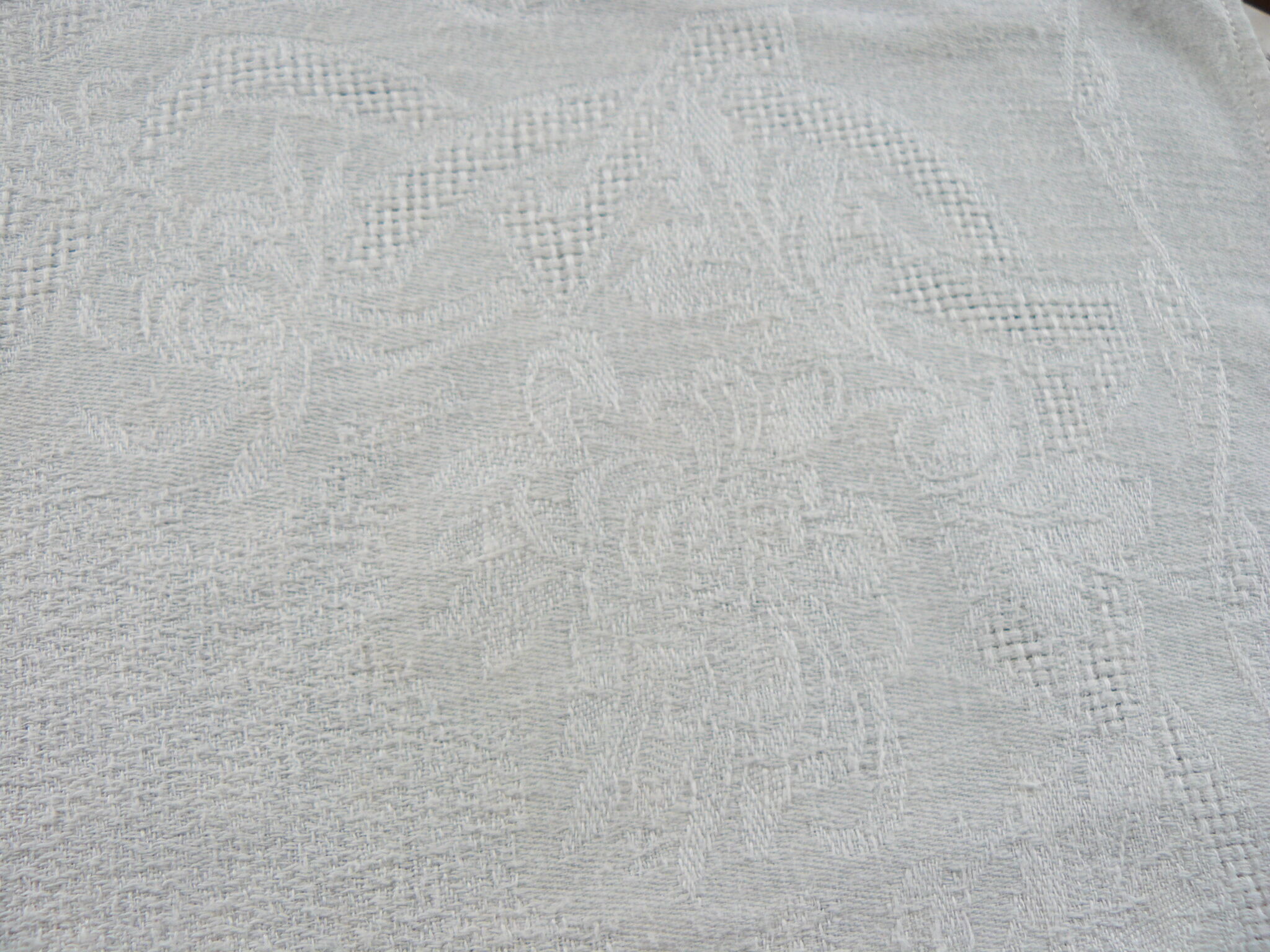 Lot de 6 serviettes de table coton damassé , monogramme B  L