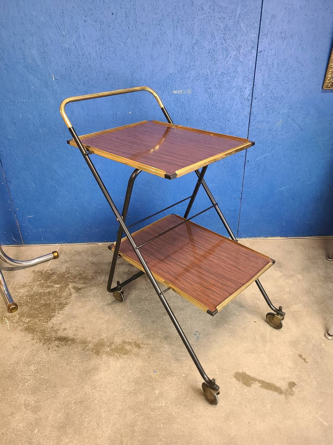 Vintage serving trolley