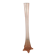 Grand soliflore art déco en verre rose de 50cm