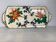 Old Longwy plate with floral decoration