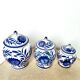 Covered pots porcelain sweet jars