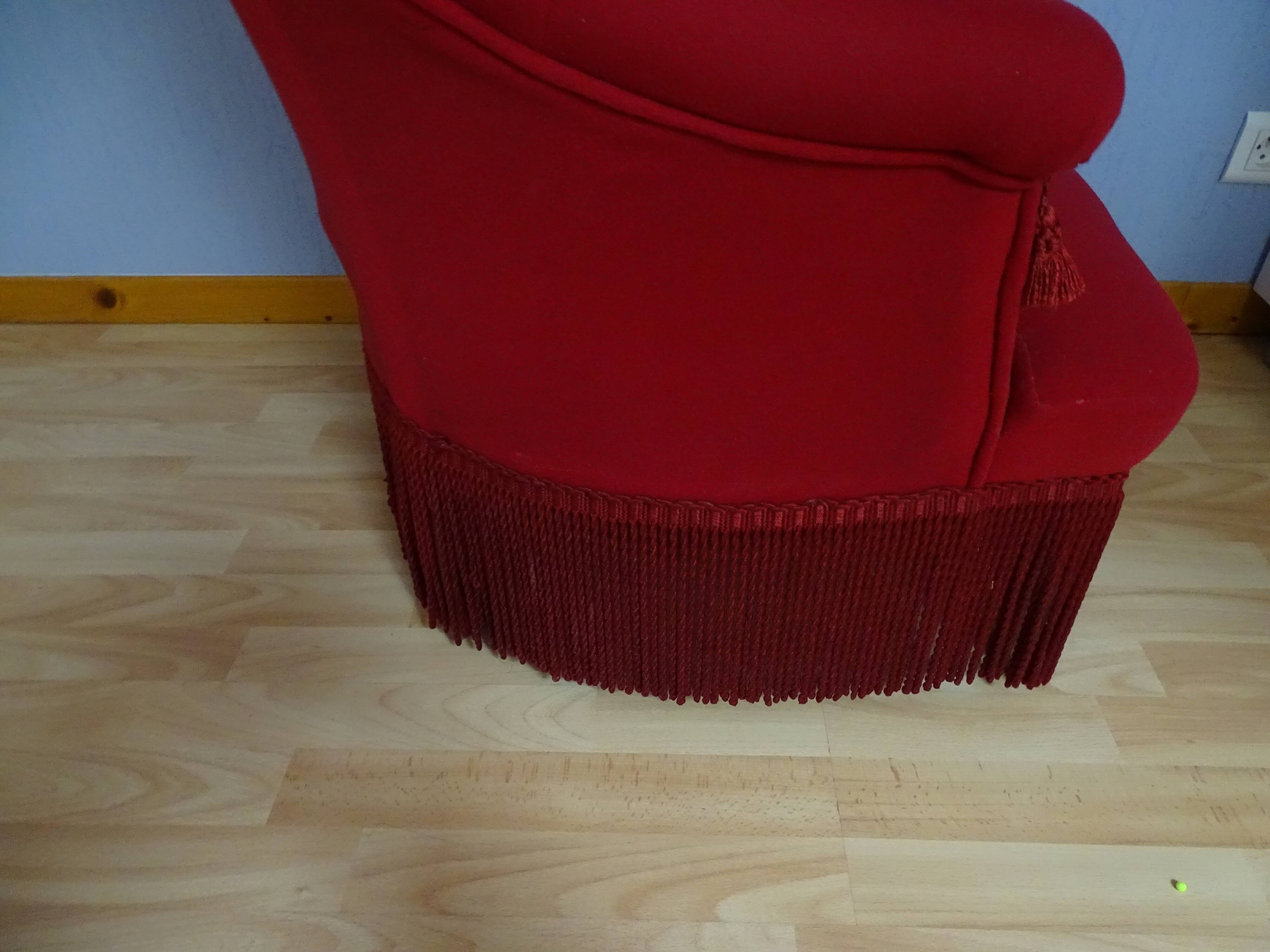 Red toad armchair vintage top