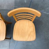 Mid-century German bentwood chairs by ZPM Radomsko for Mobilair, 1950s, set of 3.