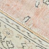 6x9 Turkish Apricot Oriental Vintage Rug, 180x289Cm