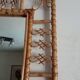 Miroir en bambou vintage