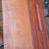 Vintage teak and solid oak schoolwork and its 50 year chair