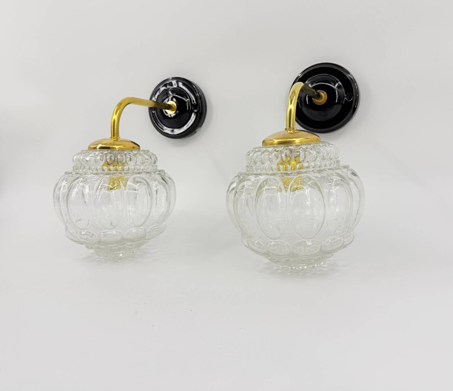 Paire d'appliques Bubble vintage