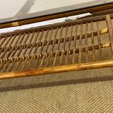 Bamboo and rattan coffee table
