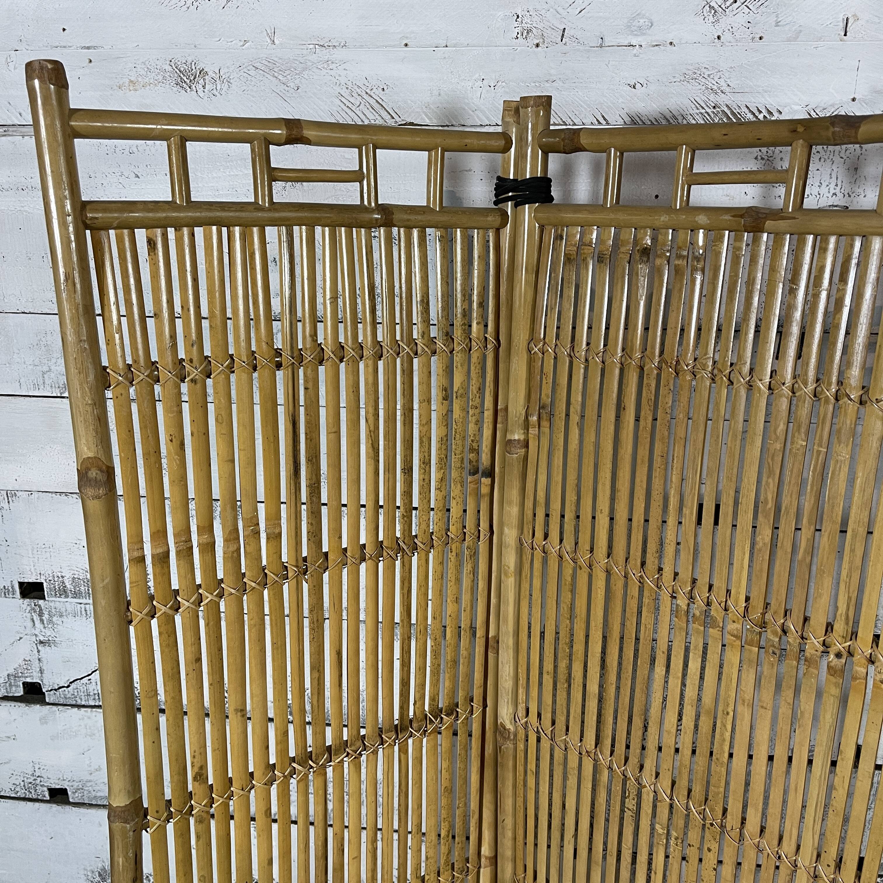 Vintage bamboo screen