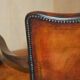 Restored leather office chair, Victorian era