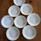 Set of 8 deep plates Limoges porcelain