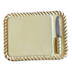 Vintage Yellow and Gold Ceramic Cheese Board