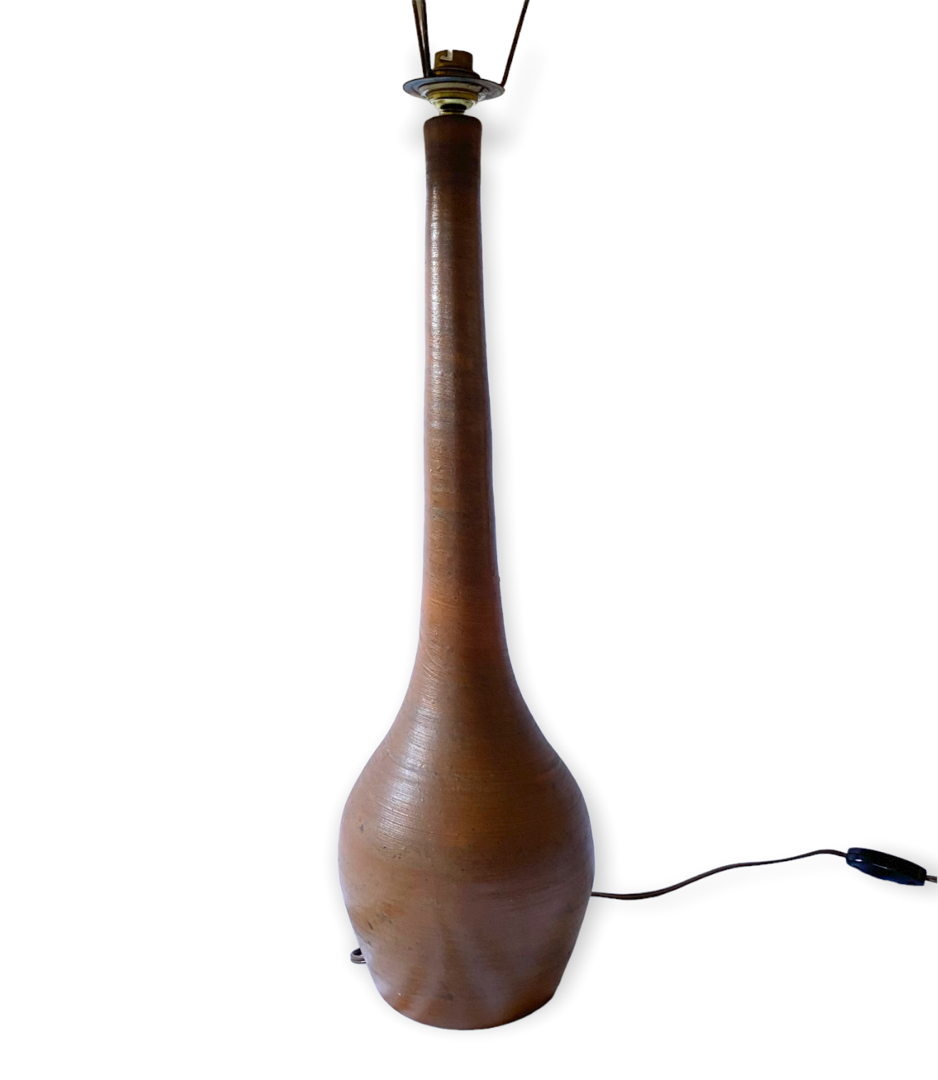 Mid-century earthenware table lamp, France 1950s