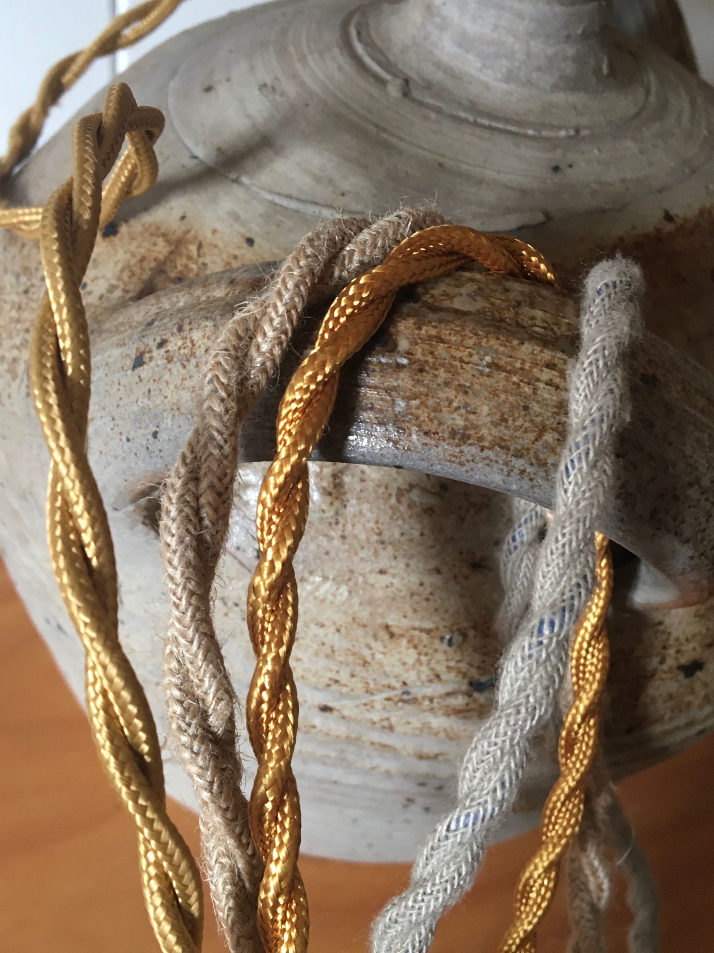 Baladeuse osier et câble tout coloris  2 m
